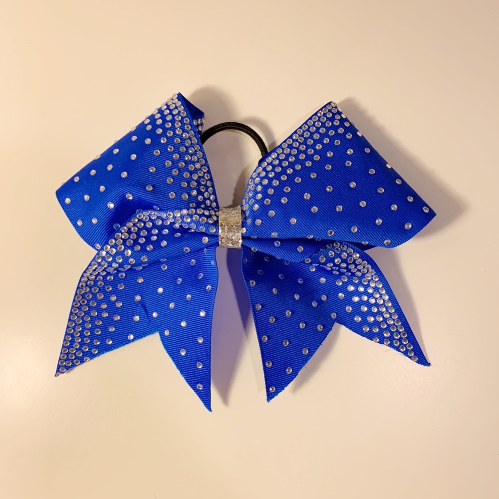 Royal Blue Blingy Cheer Bow 🌺WE TAKE OFFERS🌺